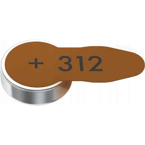 BATERIA DO APARATÓW SŁUCHOWYCH OKRĄGŁE Varta 312 6 sztuk 1.45 V PR41