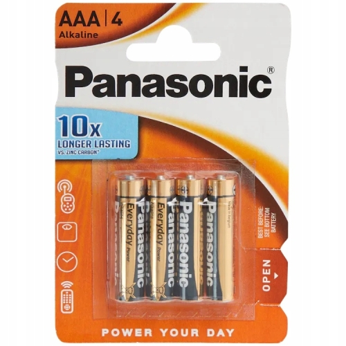 Bateria alkaliczna Panasonic AAA (R3) LR03-1.5V LONGER LASTING 4 sztuki