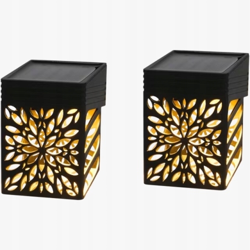 Lampa solarna ścienna elewacyjna czujka ruchu 2 szt kinkiet led