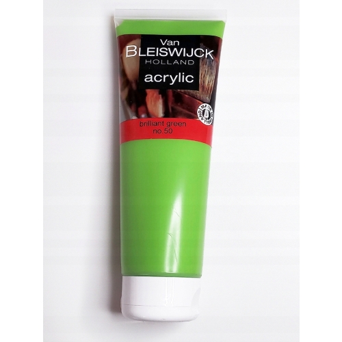Farba akrylowa profesjonalna tuba Van Bleiswijck BRILLIANT GREEN no. 50 ml