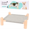Drewniane legowisko dla zwierząt domowych pies kot 10 kg 49,5 x 49,5 x 15cm
