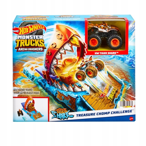 MONSTER TRUCK HOT WHEELS ARENA SMASHERS WYZWANIE REKINA HW TIGER SHARK