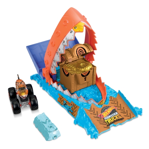 MONSTER TRUCK HOT WHEELS ARENA SMASHERS WYZWANIE REKINA HW TIGER SHARK