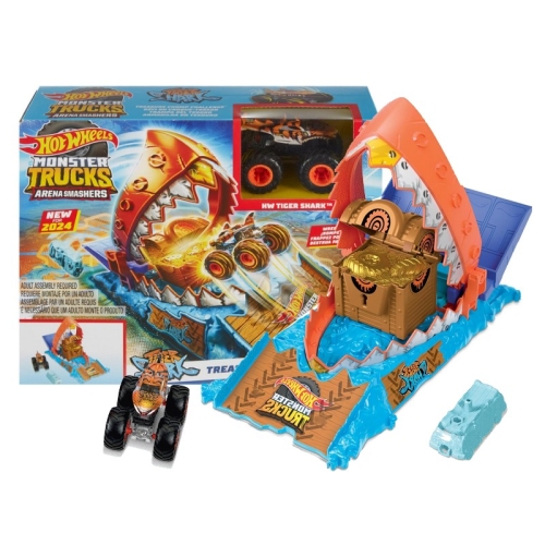 MONSTER TRUCK HOT WHEELS ARENA SMASHERS WYZWANIE REKINA HW TIGER SHARK