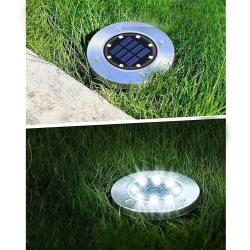 Lampa ziemna Solar Ø 12 cm led zewnętrzna oczko ogrodowa reflektor