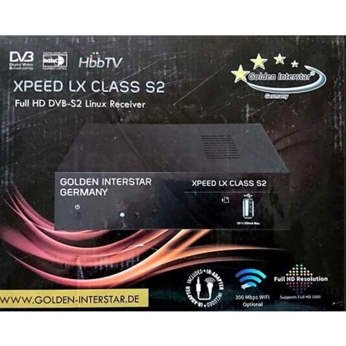 DEKODER TVSAT GOLDEN INTERSTAR XPEED LX CLASS S2 FULL HD