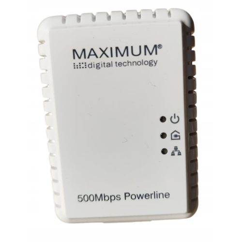 Maximum Powerline 500 NANO Kit 500 Mbps do gniazda elektrycznego 12T12