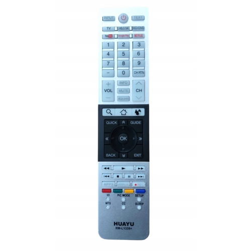 PILOT DO TV TOSHIBA UNIWERSALNY ZAMIENNIK NETFLIX GOOGLE PLAY RM-1328+