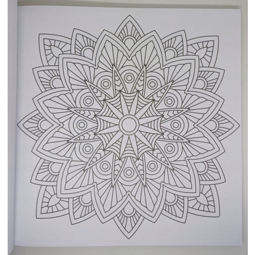 KOLOROWANKA MANDALA ANTYSTRESOWA KREATYWNE HOBBY 48 KART 25 X 25 CM PINK
