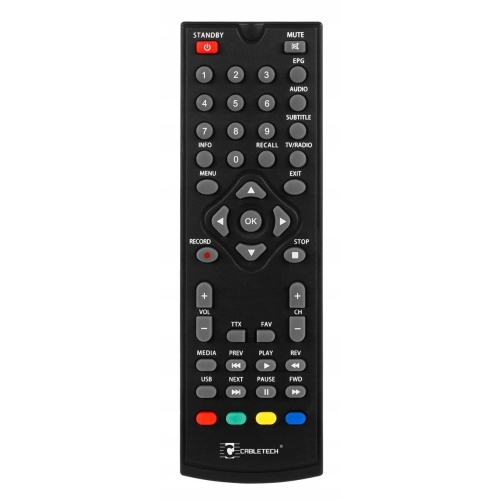 Pilot oryginalny do CABLETECH URZ0187A DVB-T BOX PIL0315 URZ0083 URZ0083E