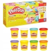 Zestaw ciastoliny 8-pak kolory tęczowe 8 tubek blue-white Hasbro Play-Doh