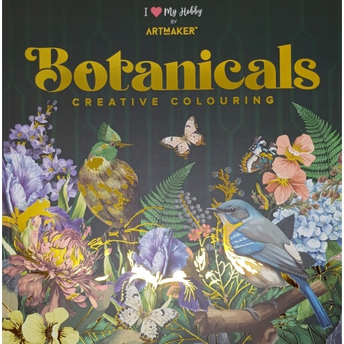 KOLOROWANKA BOTNICAL ANTYSTRESOWA KREATYWNE HOBBY 48 KART 25 X 25 CM PTAKI