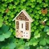 DOMEK BUDKA LĘGOWA OWADY MOTYLE ROBAKI PSZCZOŁY WISZĄCY NATURALNE DREWNO 18