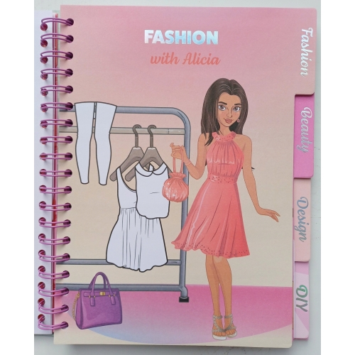 Kolorowanka Selfie Girls Creative Designer naklejki szablony 70 stron 759