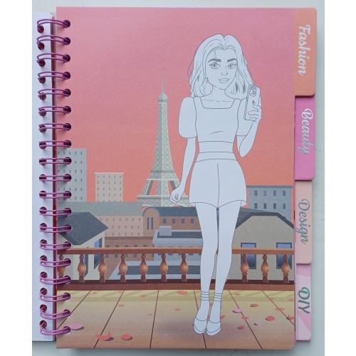 Kolorowanka Selfie Girls Creative Designer naklejki szablony 70 stron 759