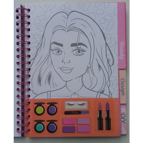 Kolorowanka Selfie Girls Creative Designer naklejki szablony 70 stron 759