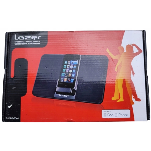 STACJA DOKUJĄCA PRZENOŚNA IPHONE IPOD 2x2W 5V JACK 3,5 WITH DUAL SPEAKERS