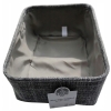 Pleciony koszyczek Studio Home do przechowywania organizer 34 X 24 cm Szary
