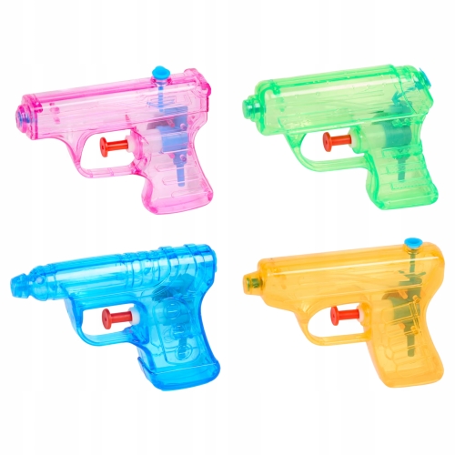 MAŁY PISTOLET NA WODĘ ZESTAW PISTOLETÓW KOLOROWY PISTOLECIK WODNY SIKAWKA 4