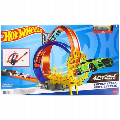 Zestaw Hot Wheels Podwójna ENERGY TRACK pętla samochodzik MATTEL GND92