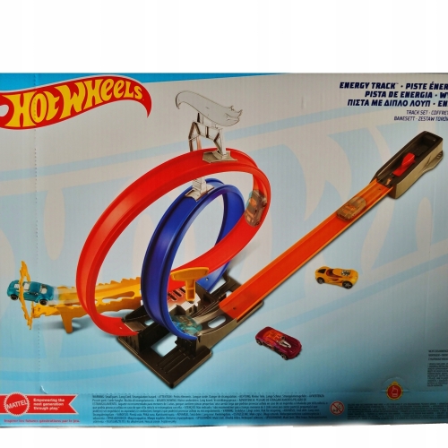 Zestaw Hot Wheels Podwójna ENERGY TRACK pętla samochodzik MATTEL GND92