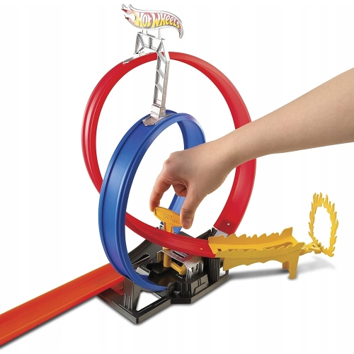 Zestaw Hot Wheels Podwójna ENERGY TRACK pętla samochodzik MATTEL GND92