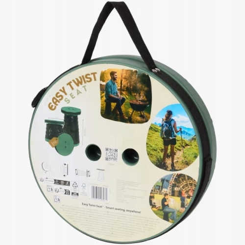 Stołek turystyczny składany teleskopowy camping piknik wędkarstwo 45 cm ZIE