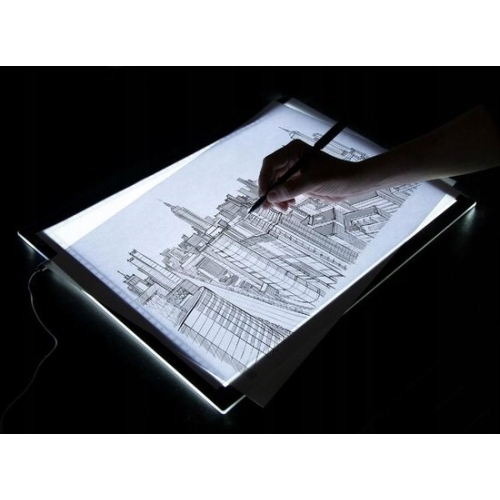 TABLET GRAFICZNY TABLICA LED PISANIE RYSOWANIE KALIGRAFIA MALOWANIE 34,5 cm