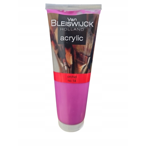 Farba akrylowa profesjonalna Van Bleiswijck ORCHID RÓŻ FIOLET 250 ML no.28