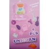 Walizka na kółkach Unicorn zabawki foremki 8 szt zestaw dla dzieci Różowa