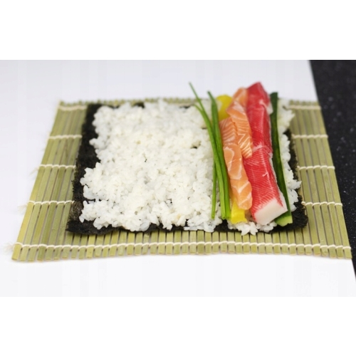 Bambusowy Zestaw do sushi Smukee mata do rolowania 14 elementów dla 5 osób