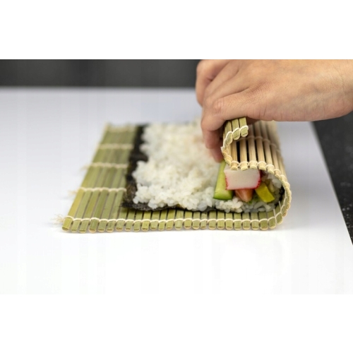 Bambusowy Zestaw do sushi Smukee mata do rolowania 14 elementów dla 5 osób