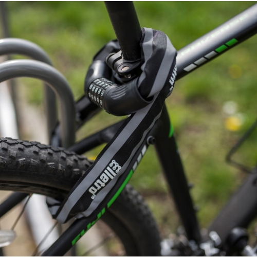 Zabezpieczenie rowerowe łańcuch strong Walfort Snake Lock czarny