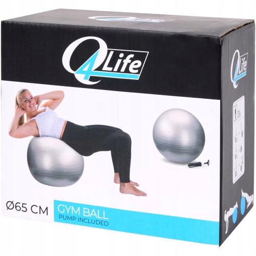 PIŁKA GIMNASTYCZNA 65 CM REHABILITACYJNA ĆWICZENIA FITNES + POMPKA ZESTAW