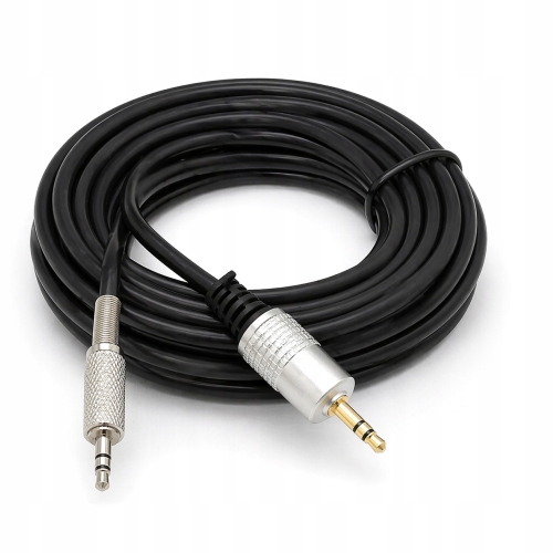 Profesjonalny elastyczny kabel Audio Wtyk Jack 3,5 mm - Jack 3,5 mm 10m