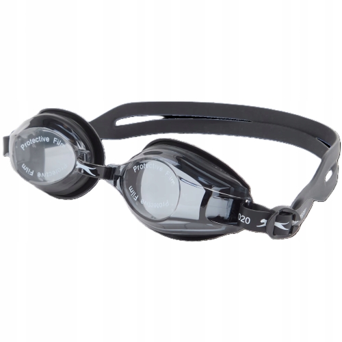 Okulary Pływackie Slazenger Antifog UV Regulowane Basen + Etui Czarne