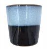 Ceramiczny Świecznik Podstawka Tealight Błyszczący Czarno Niebieski 4 szt