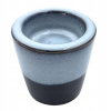 Ceramiczny Świecznik Podstawka Tealight Błyszczący Czarno Niebieski 4 szt