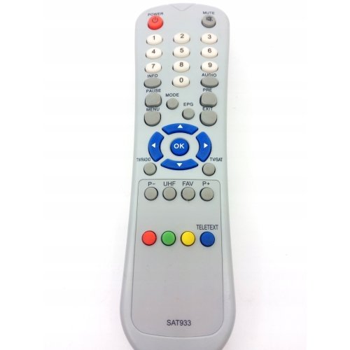 PILOT DO TUNERA TV SAT GLOBO SREBRNY UNIWERSALNY ZAMIENNIK 933 6000 550D