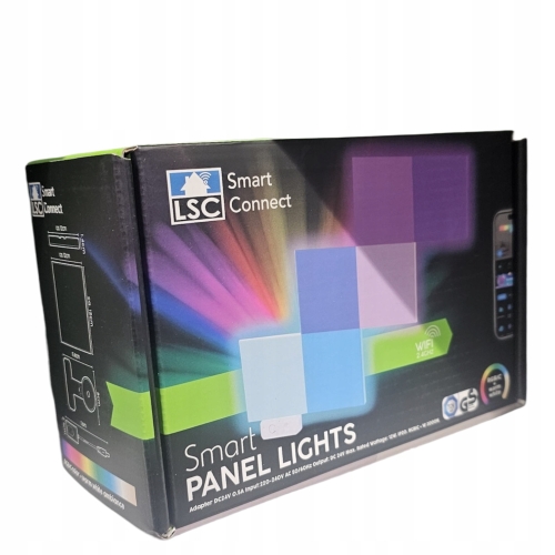 Panele LED LIGHT Smart LSC RGB Inteligentne Światło Aplikacja Gaming 6 szt