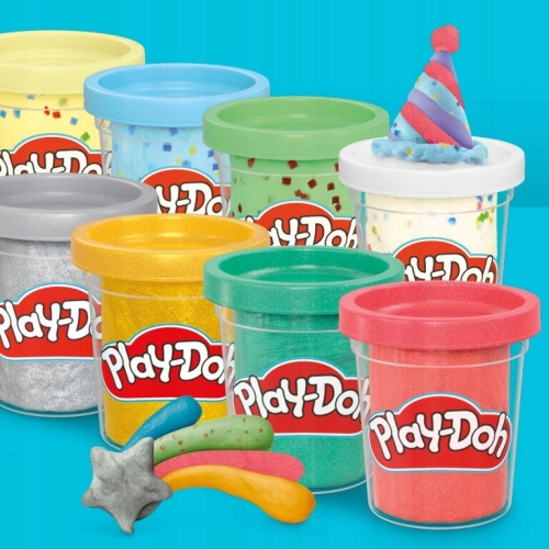 Play-Doh Ciastolina Zestaw Twórz i Świętuj KONFETTI BROKAT Hasbro 20 TUB D
