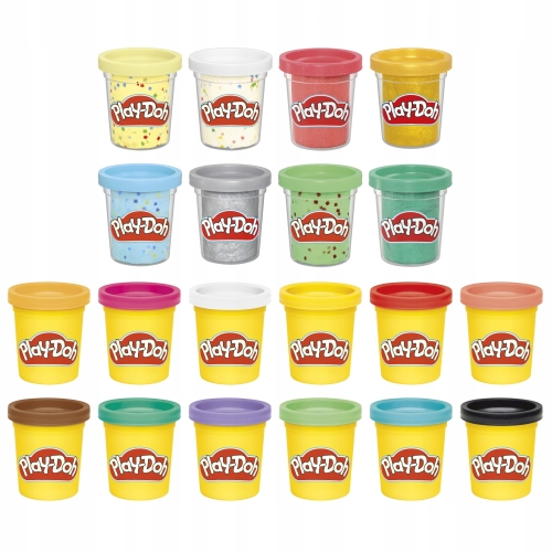 Play-Doh Ciastolina Zestaw Twórz i Świętuj KONFETTI BROKAT Hasbro 20 TUB D