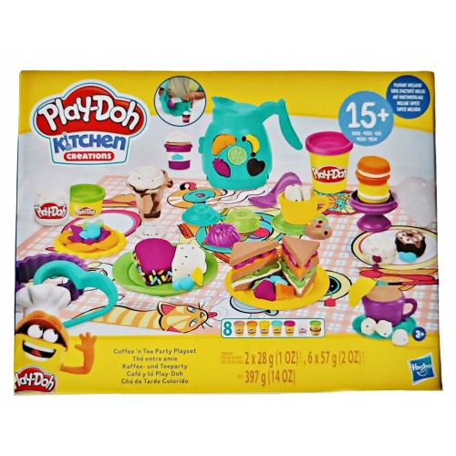 Play-Doh Ciastolina Zestaw CZAS NA HERBATKĘ 3+ F5751 8 TUBEK 15 ELEMENTÓW
