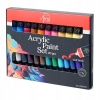 Farby akrylowe matowe wykończenie Creative Artist wielokolorowy 20szt 30 ml