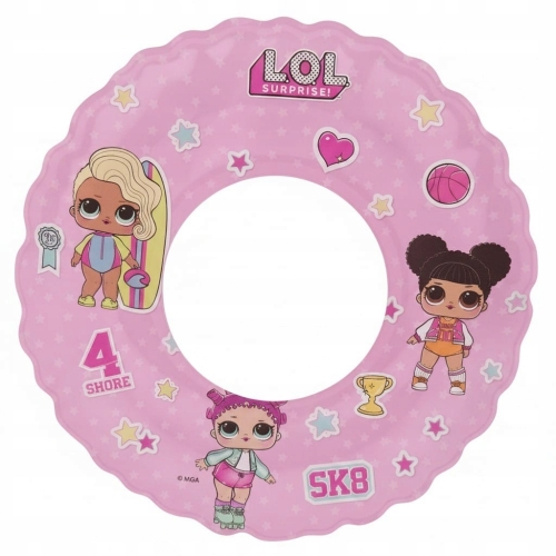 Dmuchane koło kółko do pływania L.O.L Surprise swim ring różowe 90 cm