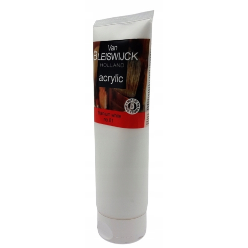 Farba akrylowa firmy 1 tuba 250 ml Titanium White no. 81 Van Bleiswijck