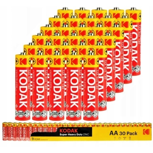 Bateria małe paluszki Super Heavy Duty ZINC Kodak AAA (R3) 30 sztuk