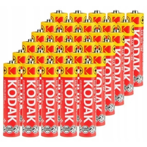 Bateria małe paluszki Super Heavy Duty ZINC Kodak AAA (R3) 30 sztuk
