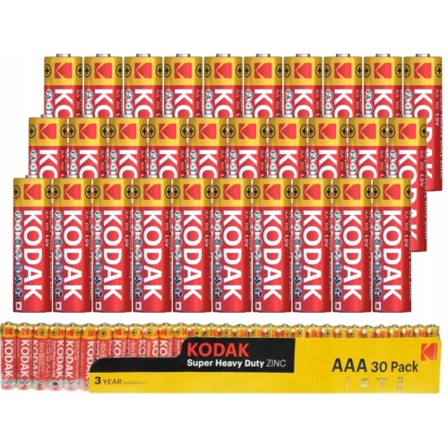 Bateria małe paluszki Super Heavy Duty ZINC Kodak AAA (R3) 30 sztuk