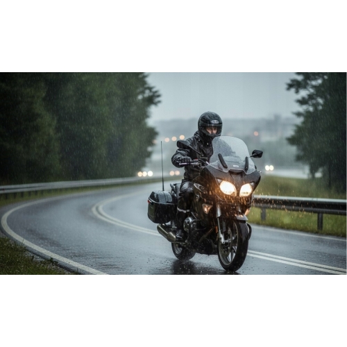 KOMBINEZON PRZECIWDESZCZOWY KURTKA SPODNIE NA MOTOR DO LASU kolor BLACK S